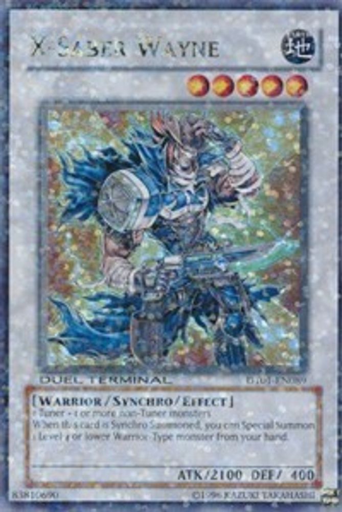 X-Saber Wayne (DT01-EN089) - Duel Terminal Ultra Parallel Rare