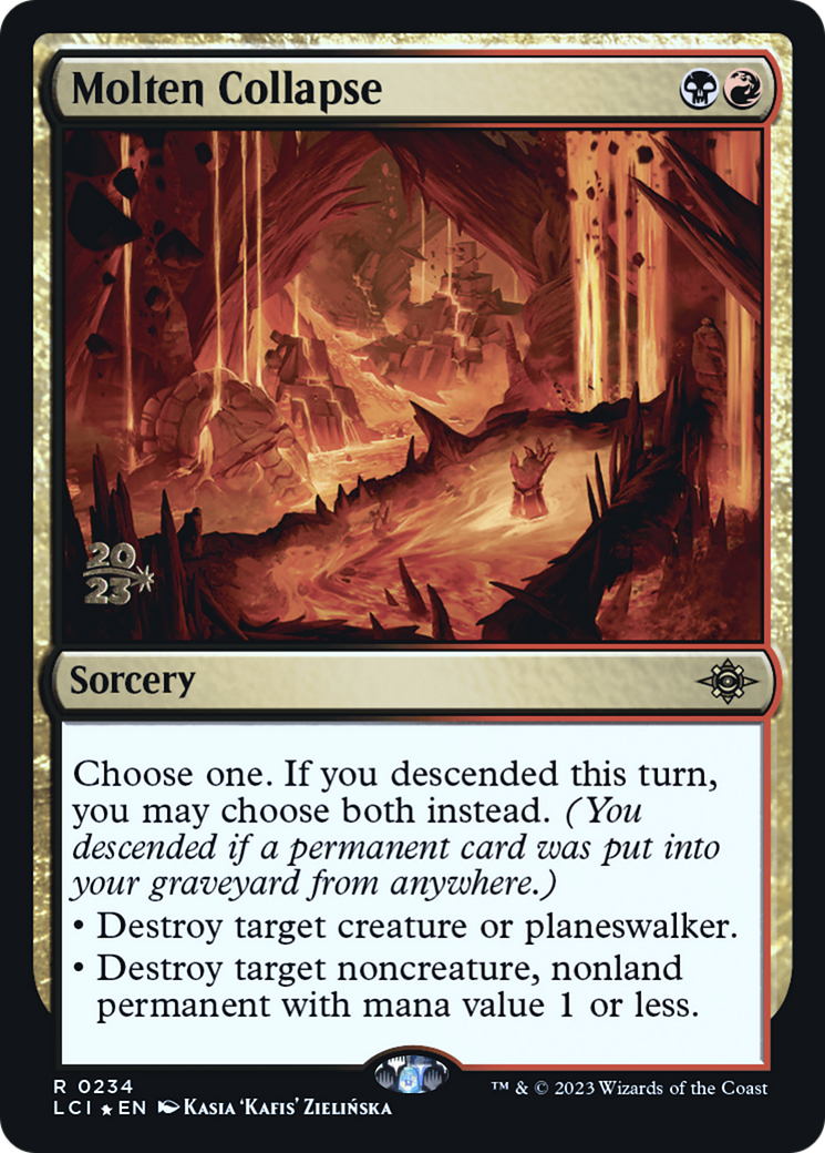Molten Collapse [Cartes d'avant-première des Cavernes perdues d'Ixalan] 