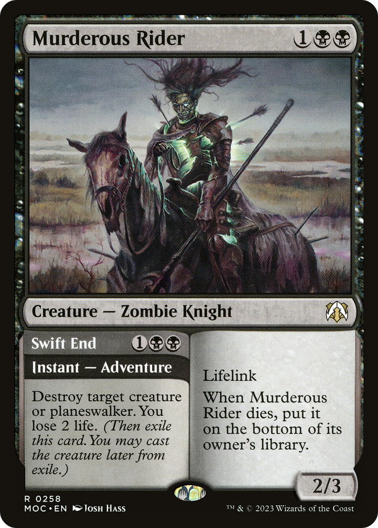 Murderous Rider // Swift End [Marche du commandant de la machine] 