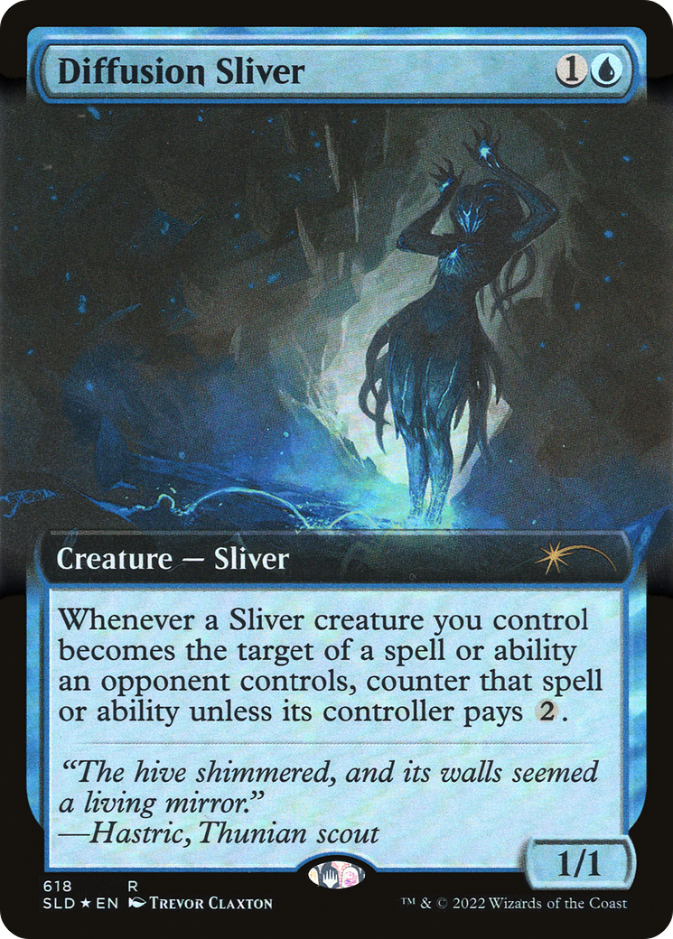 Sliver de diffusion (art étendu) [Promos Secret Lair Drop] 