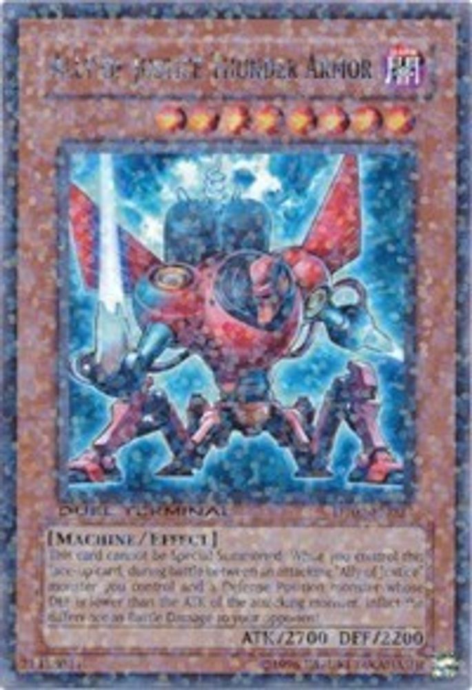 Ally of Justice Thunder Armor (DT02-EN027) - Duel Terminal Rare Parallel Rare