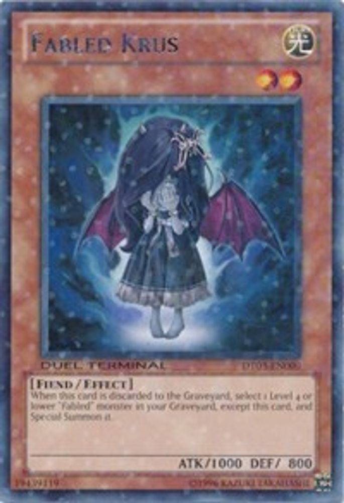 Fabled Krus (DT03-EN009) - Duel Terminal Rare Parallel Rare