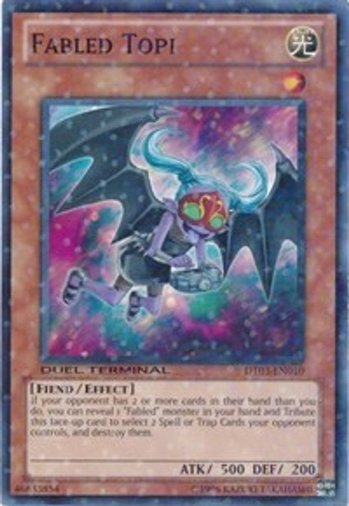 Fabled Topi (DT03-EN010) - Duel Terminal Normal Parallel Rare