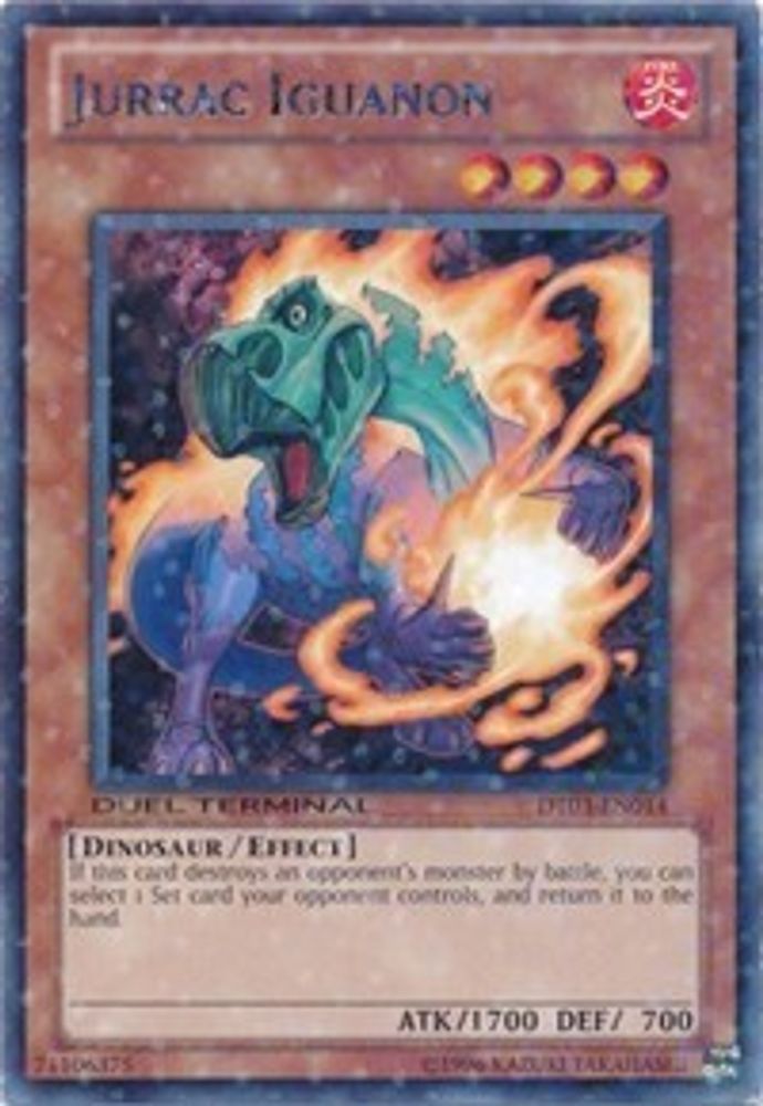 Jurrac Iguanon (DT03-EN014) - Duel Terminal Rare Parallel Rare