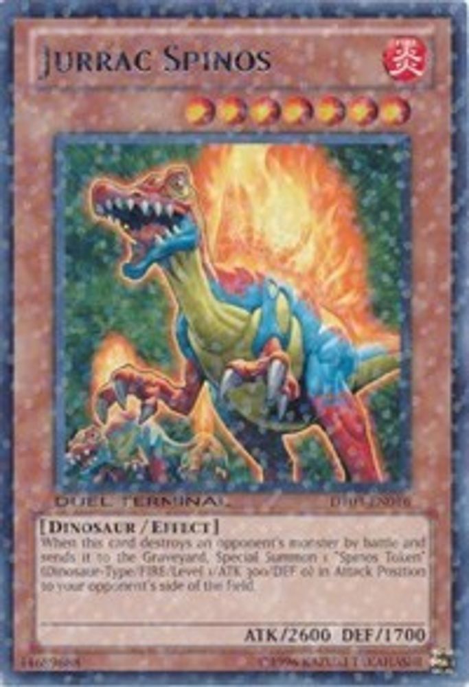 Jurrac Spinos (DT03-EN016) - Duel Terminal Rare Parallel Rare
