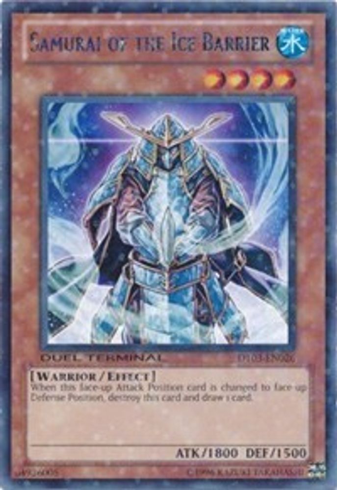 Samurai of the Ice Barrier (DT03-EN026) - Duel Terminal Rare Parallel Rare