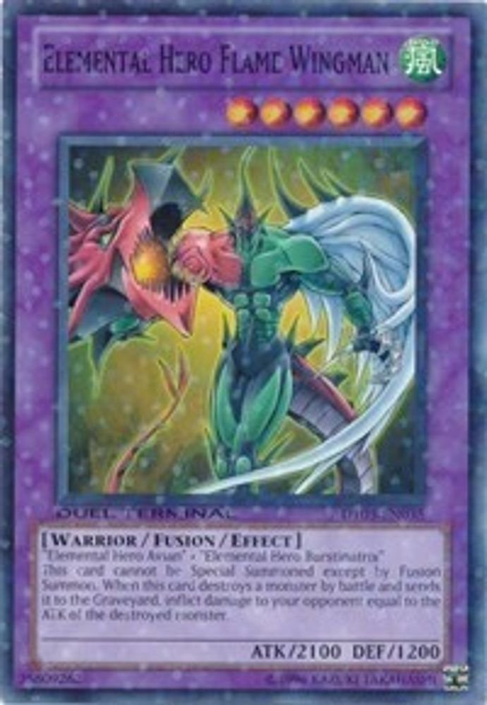Elemental HERO Flame Wingman (DT03-EN035) - Duel Terminal Normal Parallel Rare