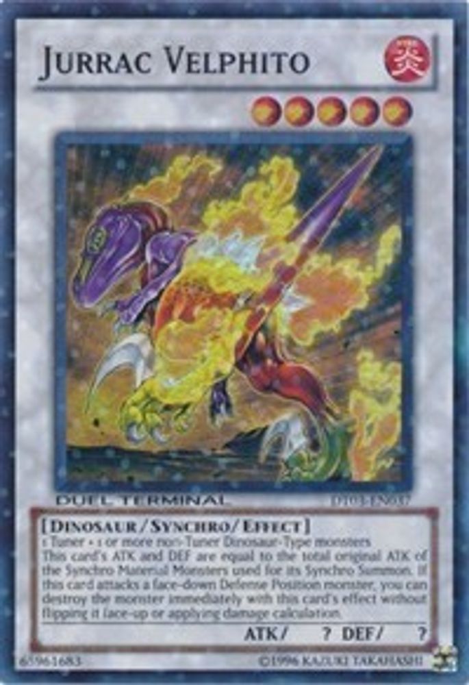 Jurrac Velphito (DT03-EN037) - Duel Terminal Super Parallel Rare