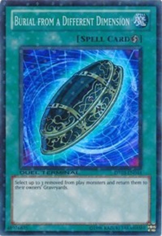 Burial from a Different Dimension (DT03-EN044) - Duel Terminal Super Parallel Rare