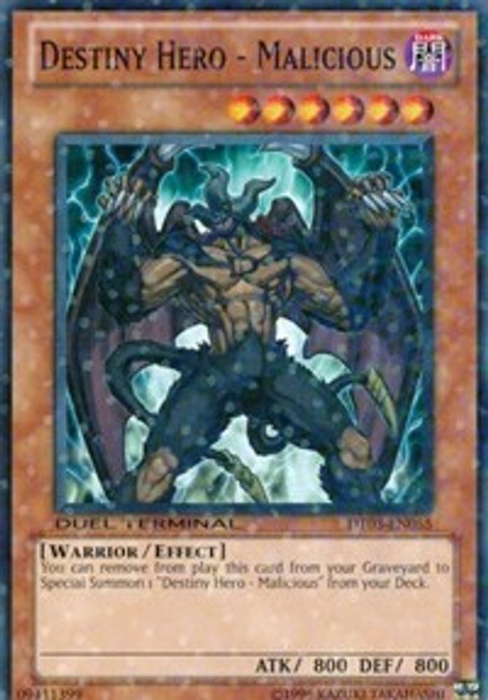 Destiny HERO - Malicious (DT03-EN055) - Duel Terminal Normal Parallel Rare