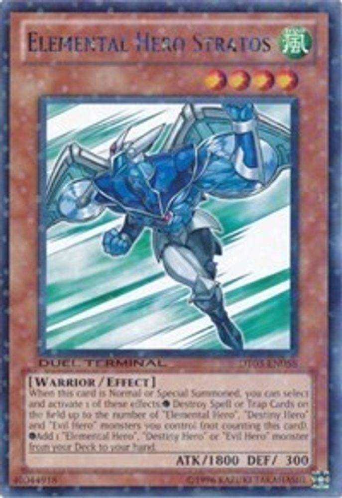 Elemental Hero Stratos (DT03-EN058) - Duel Terminal Rare Parallel Rare