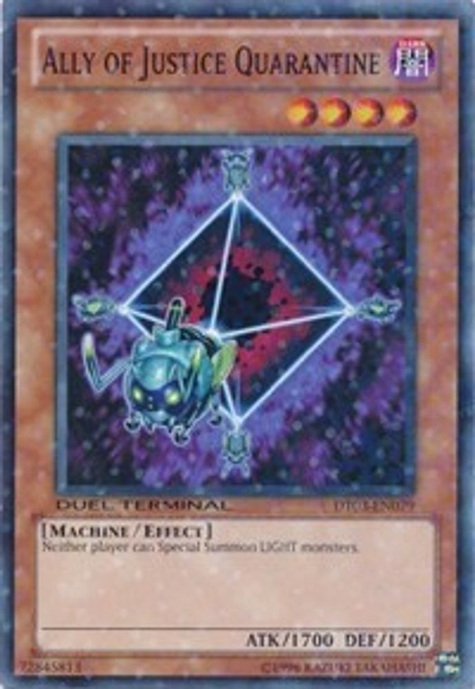 Ally of Justice Quarantine (DT03-EN079) - Duel Terminal Normal Parallel Rare