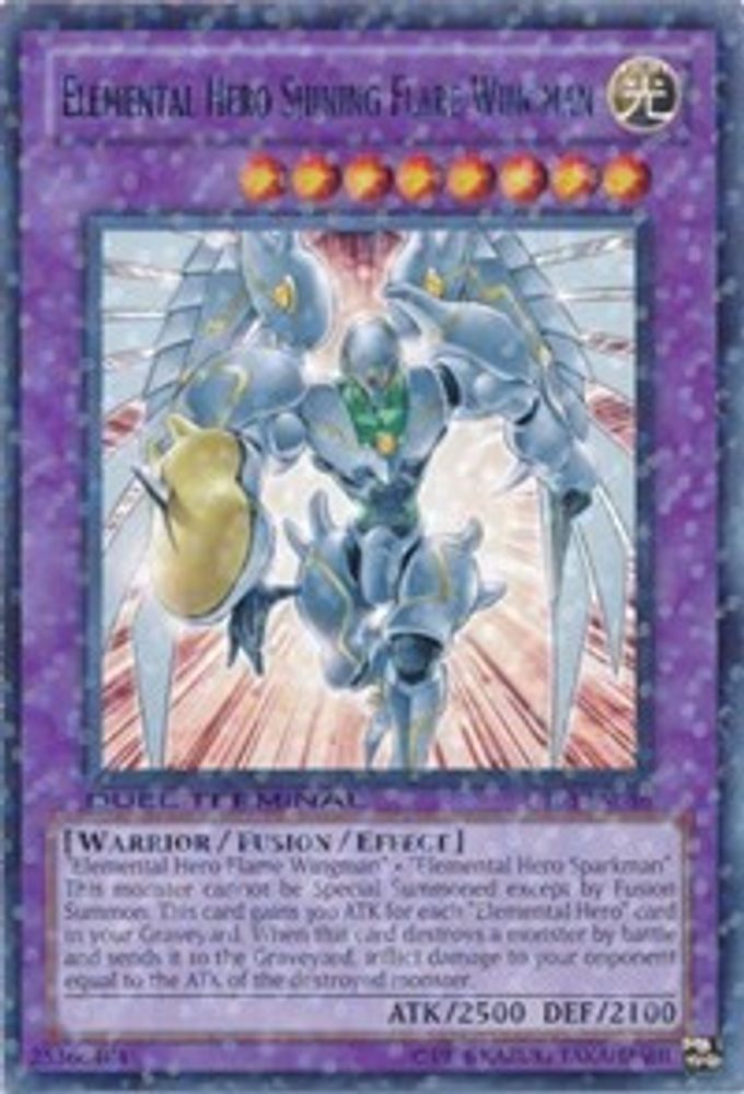 Elemental Hero Shining Flare Wingman (DT03-EN086) - Duel Terminal Rare Parallel Rare