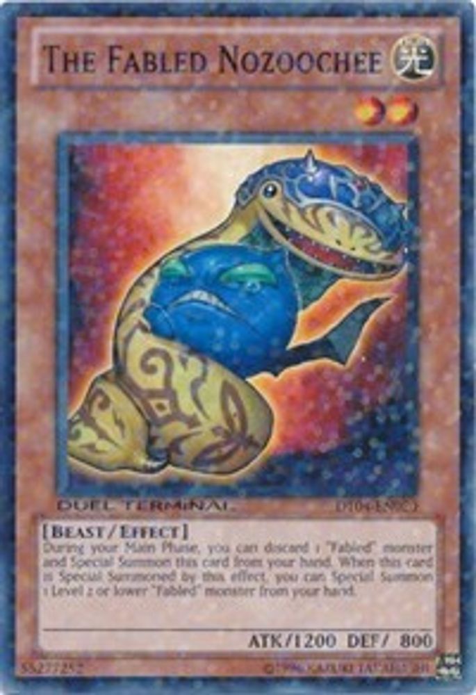 The Fabled Nozoochee (DT04-EN020) - Duel Terminal Normal Parallel Rare