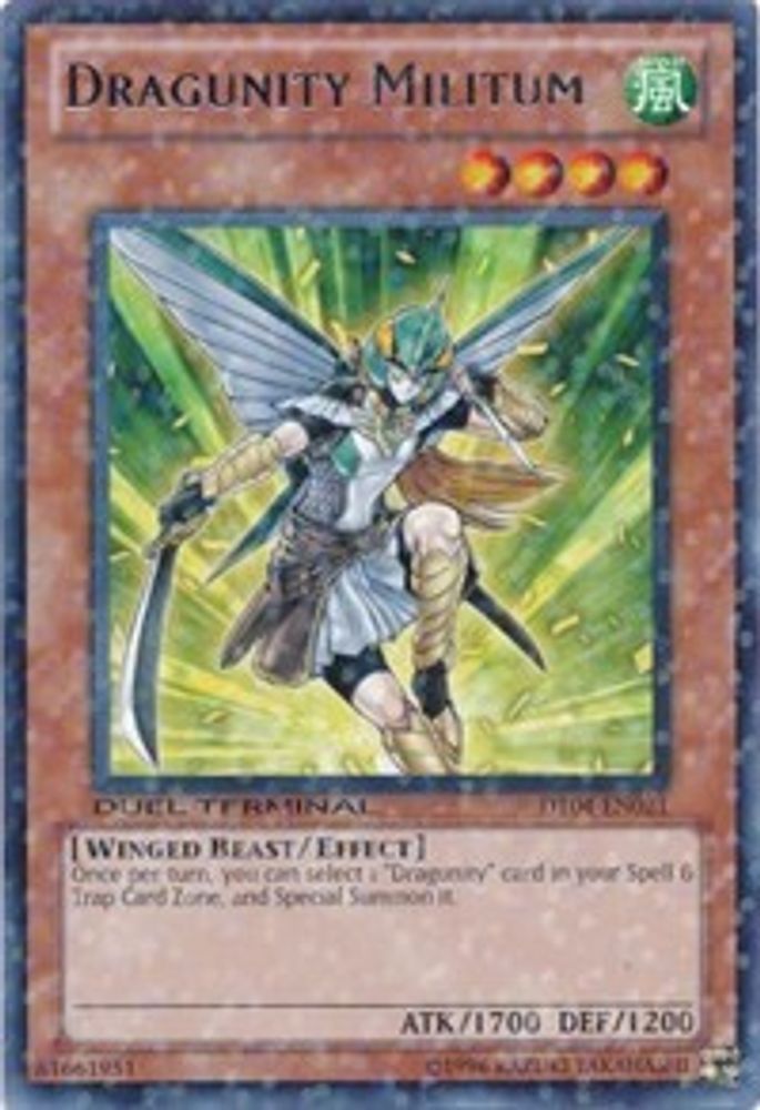 Dragunity Militum (DT04-EN021) - Duel Terminal Rare Parallel Rare