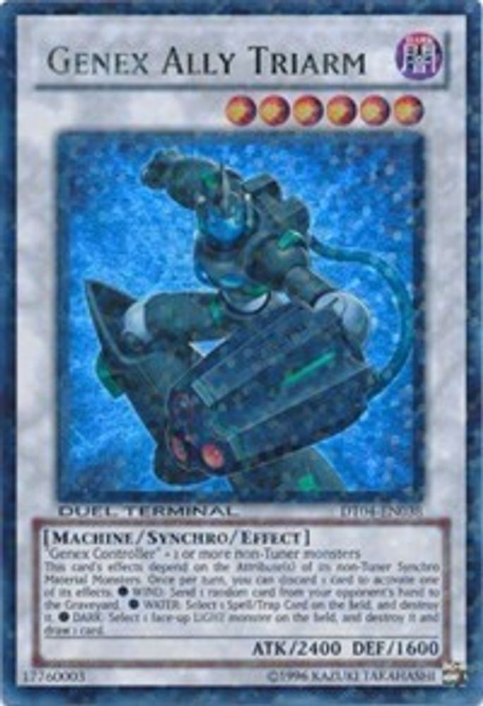 Genex Ally Triarm (DT04-EN038) - Duel Terminal Ultra Parallel Rare