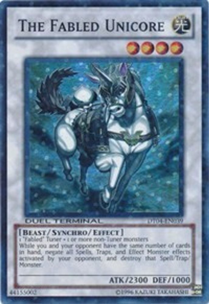 The Fabled Unicore (DT04-EN039) - Duel Terminal Super Parallel Rare
