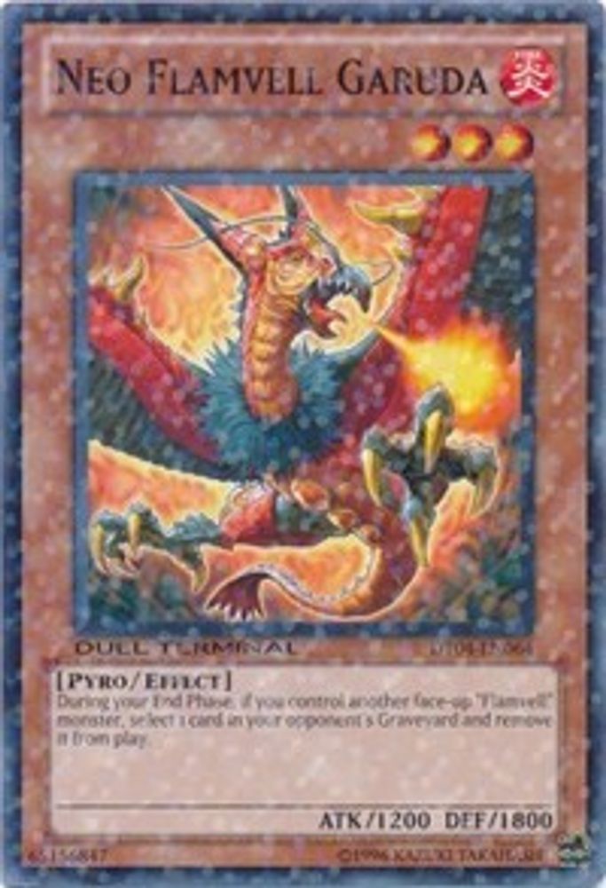 Neo Flamvell Garuda (DT04-EN064) - Duel Terminal Normal Parallel Rare