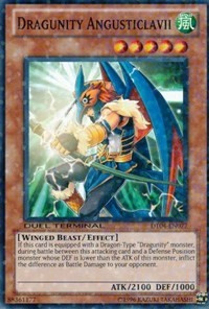 Dragunity Angusticlavii (DT04-EN077) - Duel Terminal Normal Parallel Rare