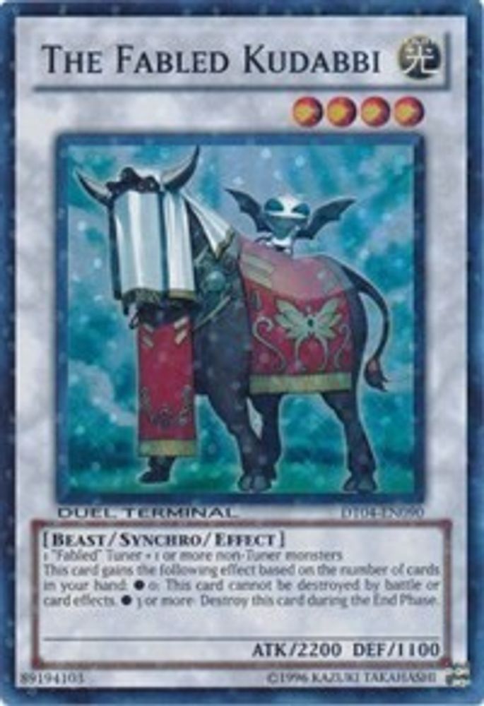 The Fabled Kudabbi (DT04-EN090) - Duel Terminal Super Parallel Rare