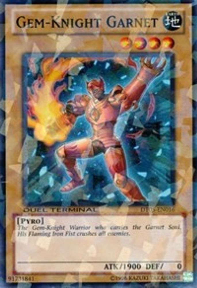 Gem-Knight Garnet (DT05-EN016) - Duel Terminal Normal Parallel Rare