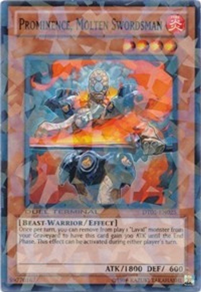 Prominence, Molten Swordsman (DT05-EN025) - Duel Terminal Normal Parallel Rare
