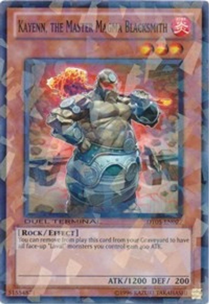 Kayenn, the Master Magma Blacksmith (DT05-EN027) - Duel Terminal Normal Parallel Rare