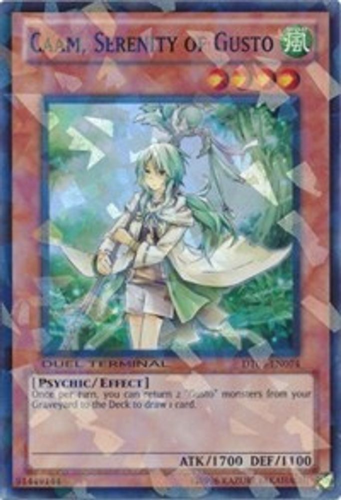 Caam, Sérénité de Gusto [DT05-EN074] Super Rare 