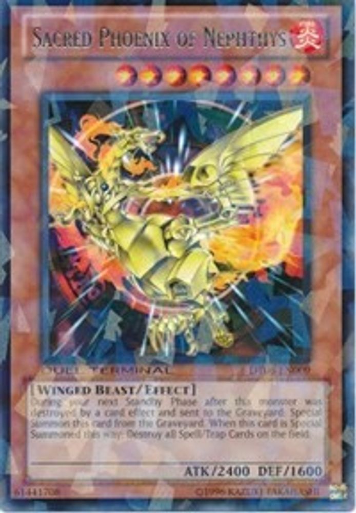 Sacred Phoenix of Nephthys (DT06-EN009) - Duel Terminal Rare Parallel Rare