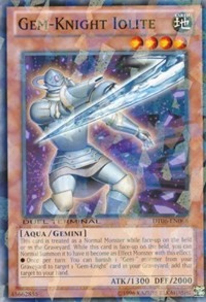 Gem-Knight Iolite (DT06-EN068) - Duel Terminal Normal Parallel Rare