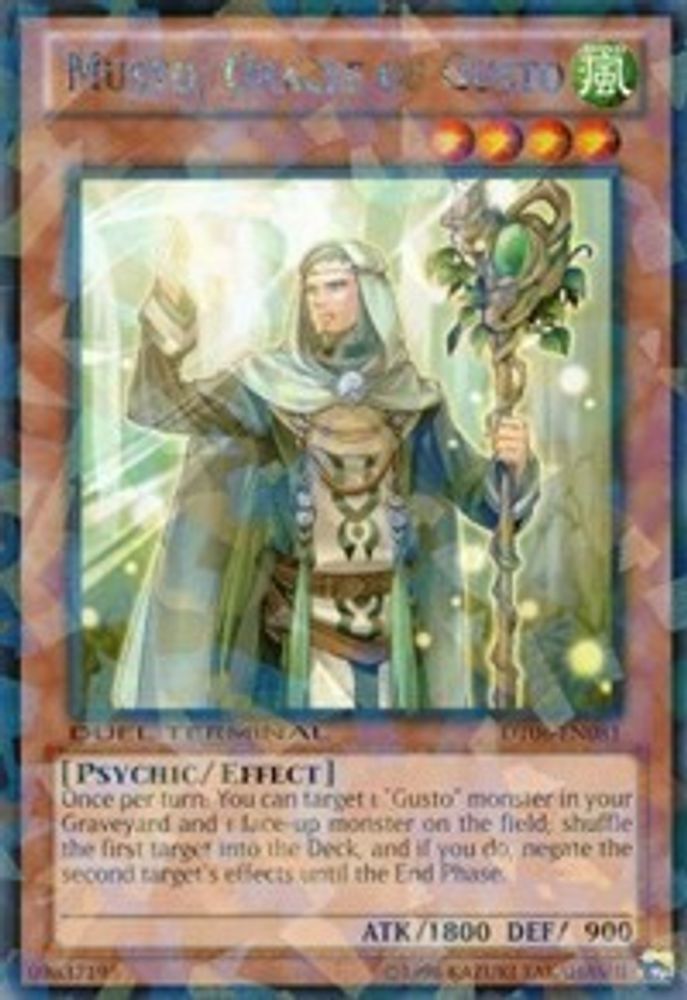 Musto, Oracle of Gusto (DT06-EN081) - Duel Terminal Rare Parallel Rare