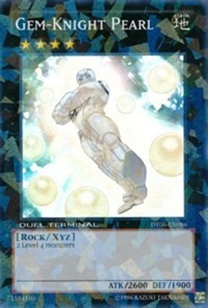 Gem-Knight Pearl (DT06-EN086) - Duel Terminal Super Parallel Rare