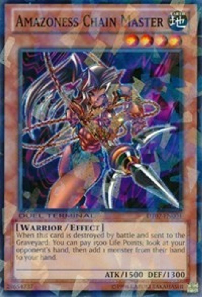 Amazoness Chain Master (DT07-EN004) - Duel Terminal Normal Parallel Rare