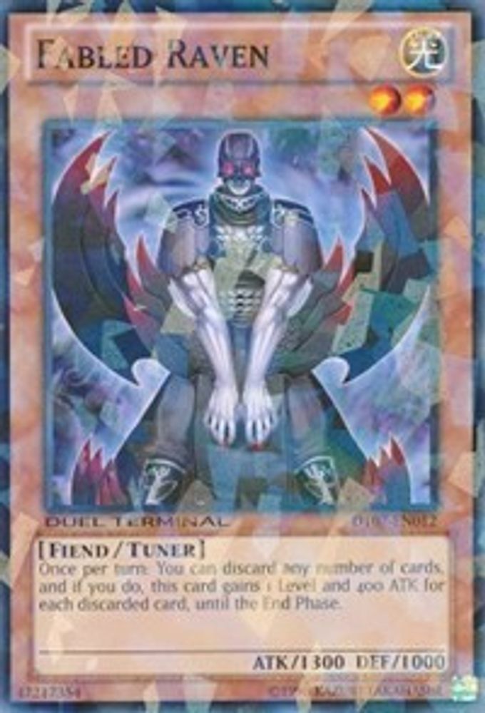 Fabled Raven (DT07-EN012) - Duel Terminal Normal Parallel Rare