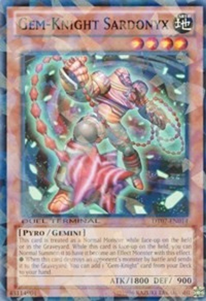 Gem-Knight Sardonyx (DT07-EN014) - Duel Terminal Normal Parallel Rare