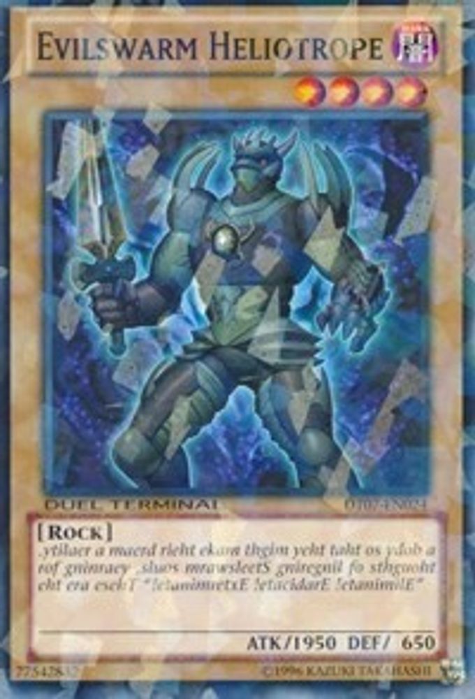 Evilswarm Heliotrope (DT07-EN024) - Duel Terminal Normal Parallel Rare