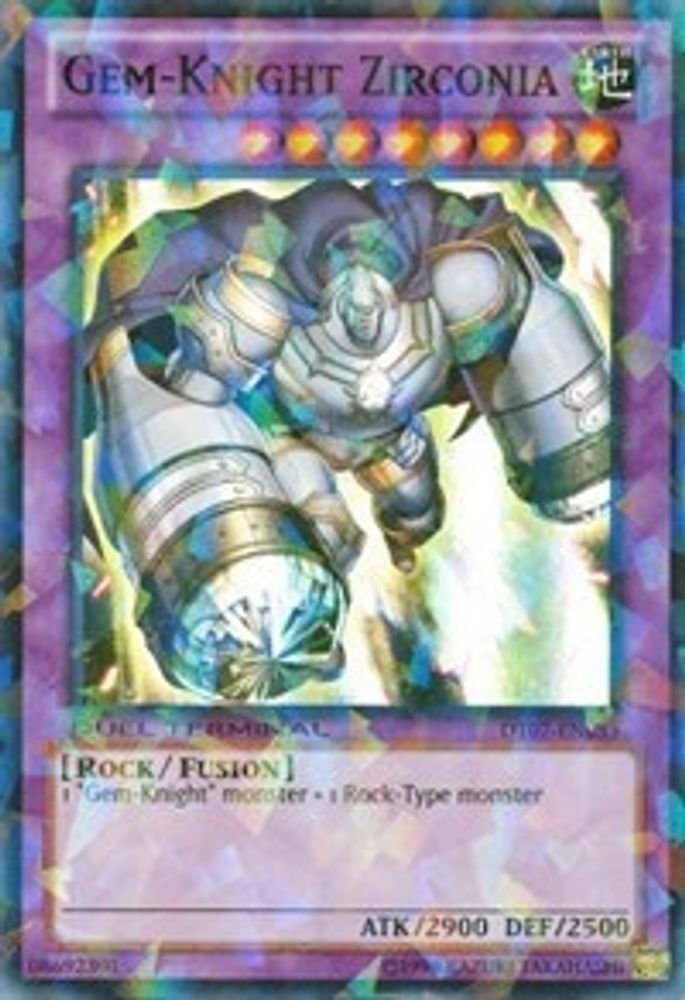 Gem-Knight Zirconia (DT07-EN033) - Duel Terminal Super Parallel Rare