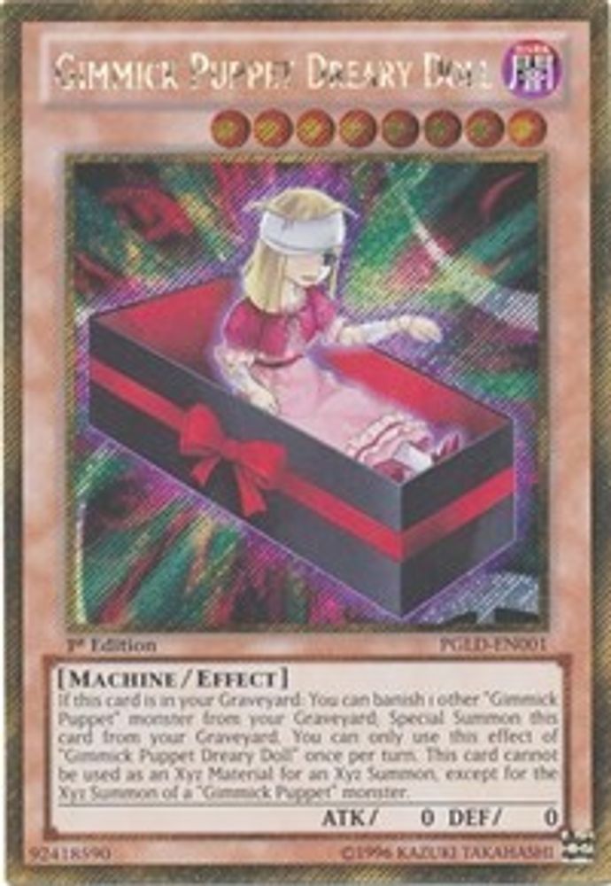 Gimmick Puppet Dreary Doll (PGLD-EN001) - Gold Secret Rare