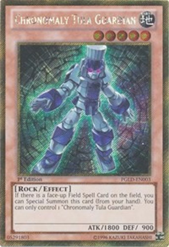 Chronomaly Tula Guardian (PGLD-EN003) - Gold Secret Rare