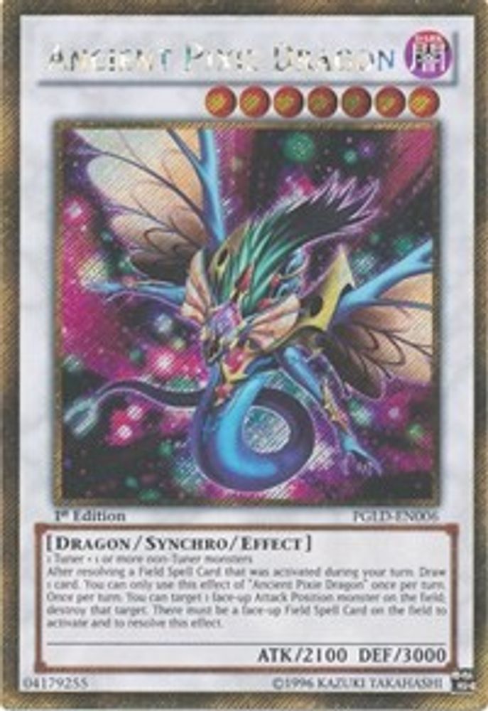 Ancient Pixie Dragon (PGLD-EN006) - Gold Secret Rare