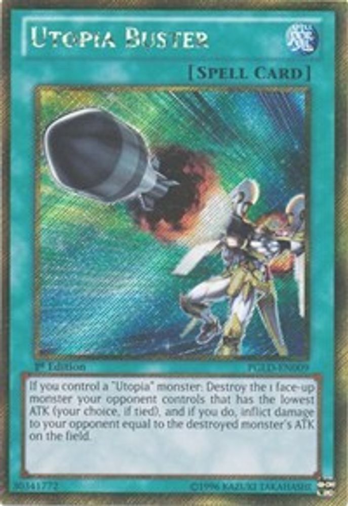 Utopia Buster (PGLD-EN009) - Gold Secret Rare