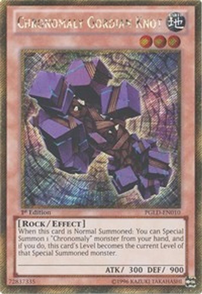 Chronomaly Gordian Knot (PGLD-EN010) - Gold Secret Rare