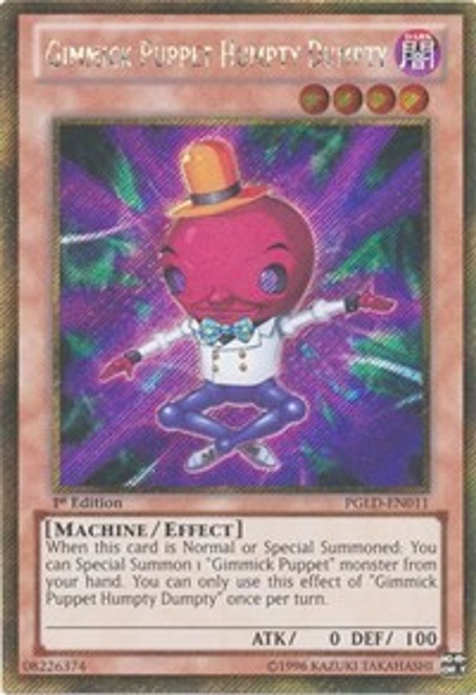 Gimmick Puppet Humpty Dumpty (PGLD-EN011) - Gold Secret Rare