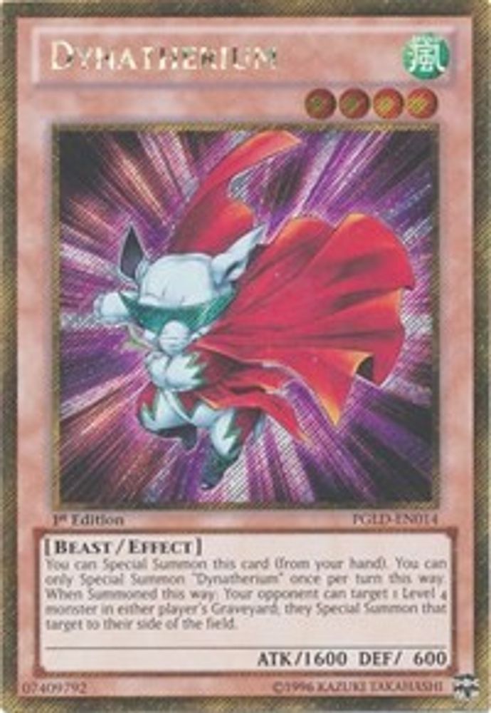 Dynatherium [PGLD-EN014] Or Secret Rare 