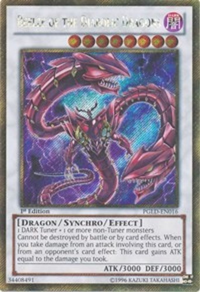 Beelze des dragons diaboliques [PGLD-EN016] Gold Secret Rare 