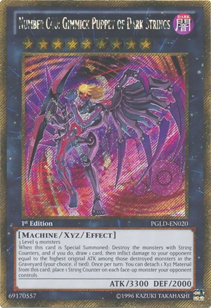 Numéro C40 : Marionnette Gimmick de cordes sombres [PGLD-EN020] Gold Secret Rare 
