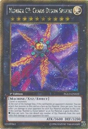 Numéro C9 : Chaos Dyson Sphere [PGLD-EN022] Gold Secret Rare 