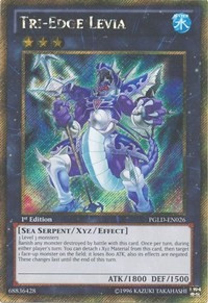 Tri-Edge Levia (PGLD-EN026) - Gold Secret Rare
