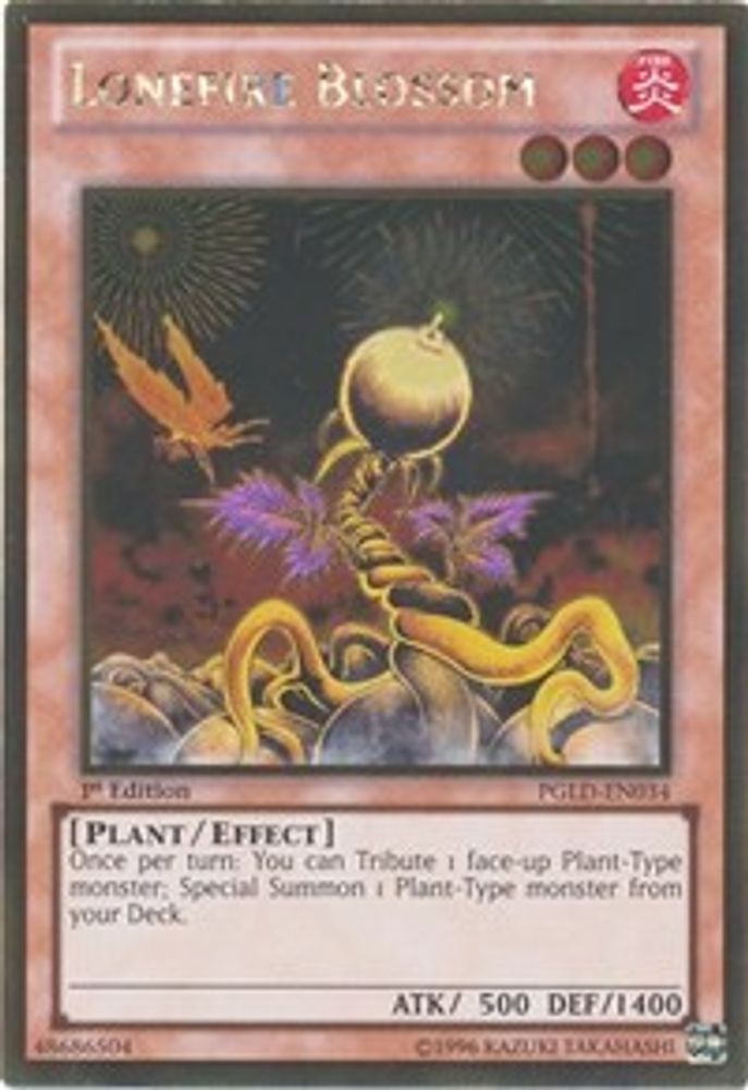 Lonefire Blossom (PGLD-EN034) - Gold Rare