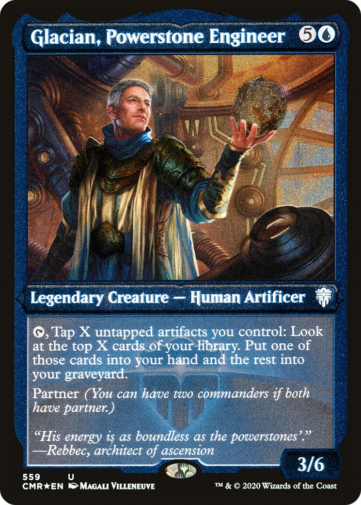 Glacian, ingénieur Powerstone (gravé) [Commander Legends] 